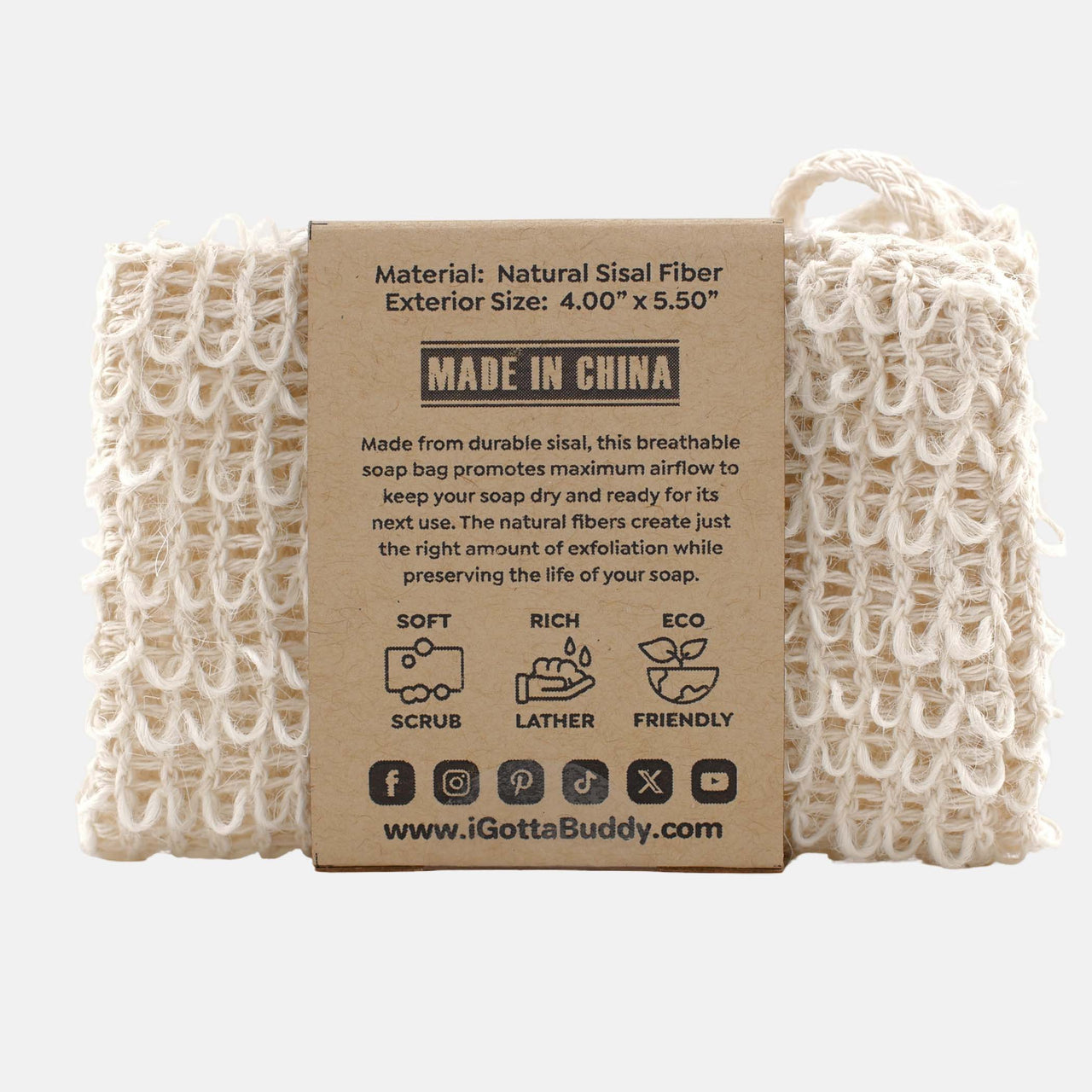 The Original Bubbly Baggie - Woven Soap Saver