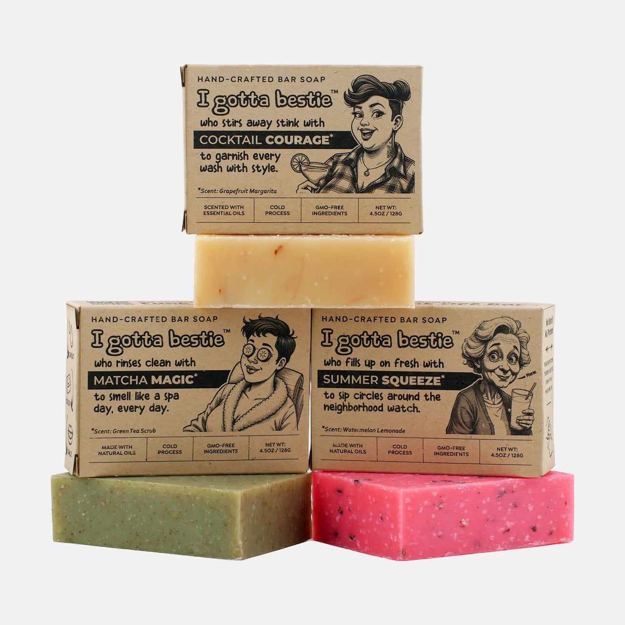 Pour Decisions Themed 3-Bar Soap Bundle