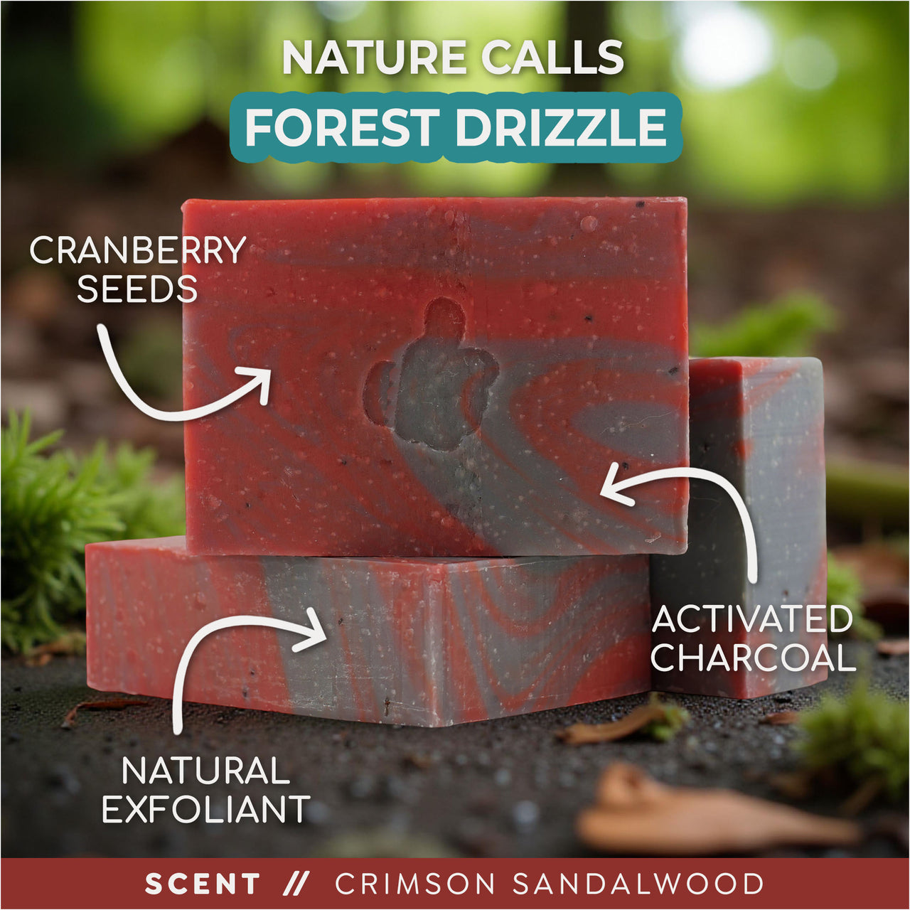 Forest Drizzle Hand-Crafted Bar Soap