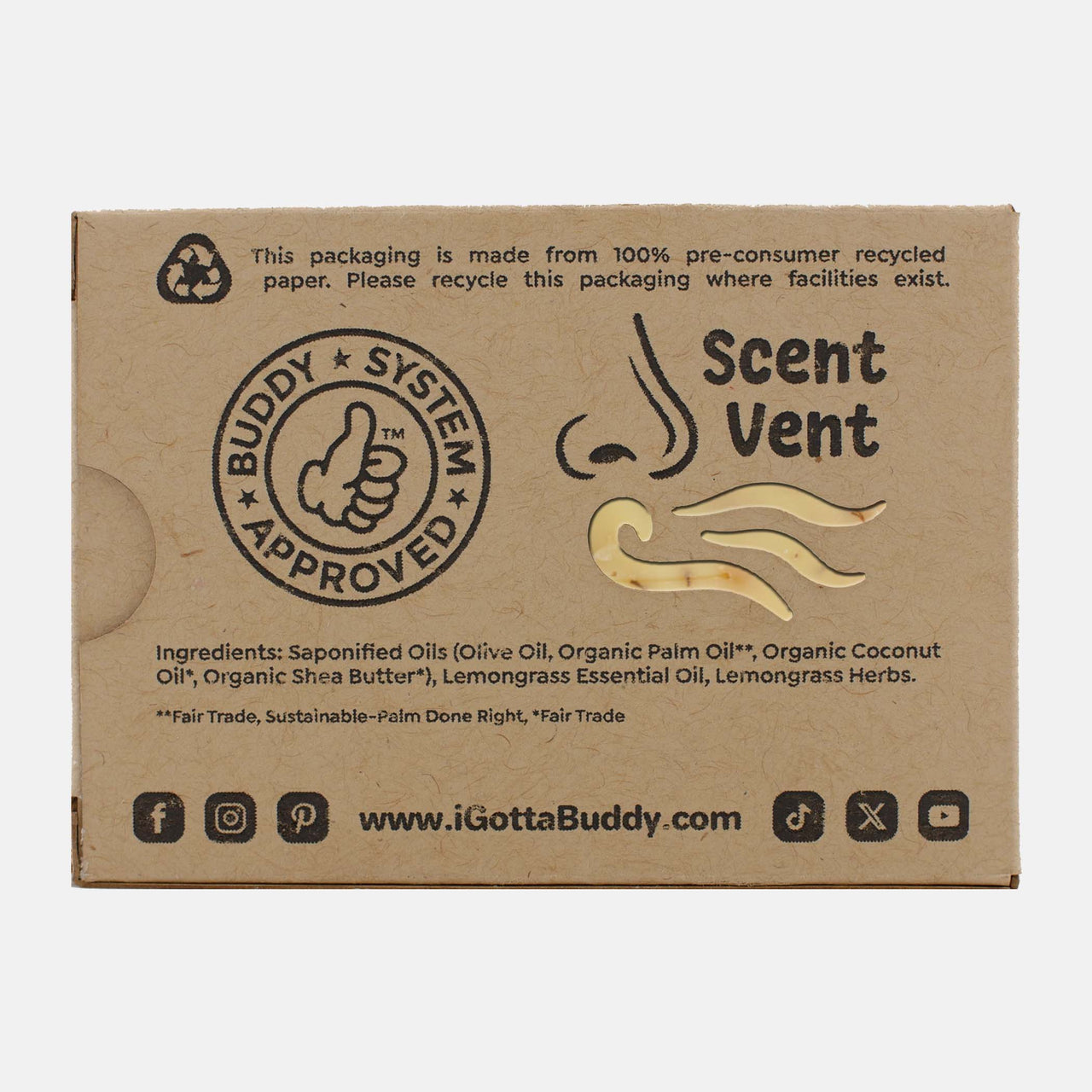 I gotta buddy who weeds out stink with Grassroots Mojo - Bar Soap