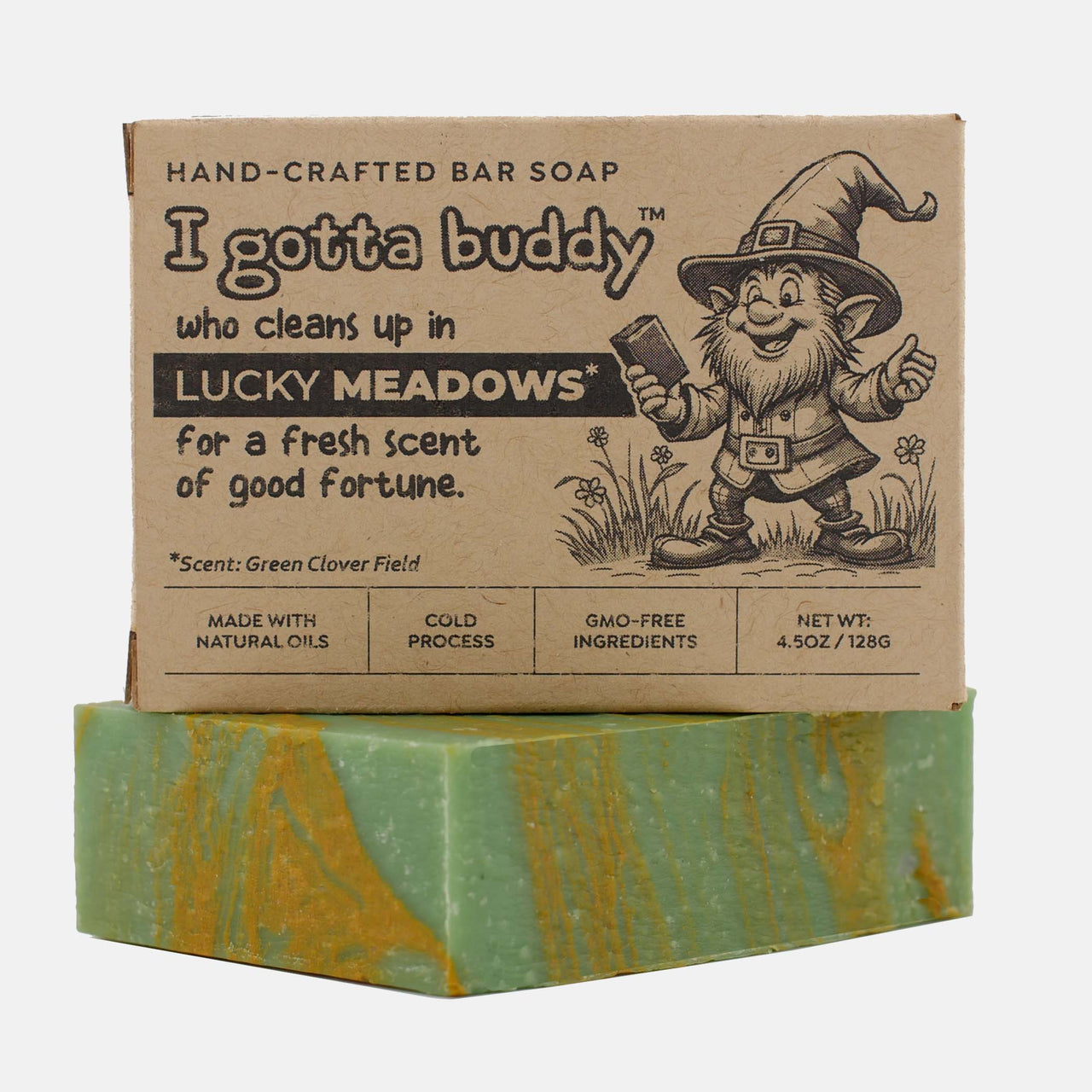 I gotta buddy who cleans up in Lucky Meadows - Bar Soap