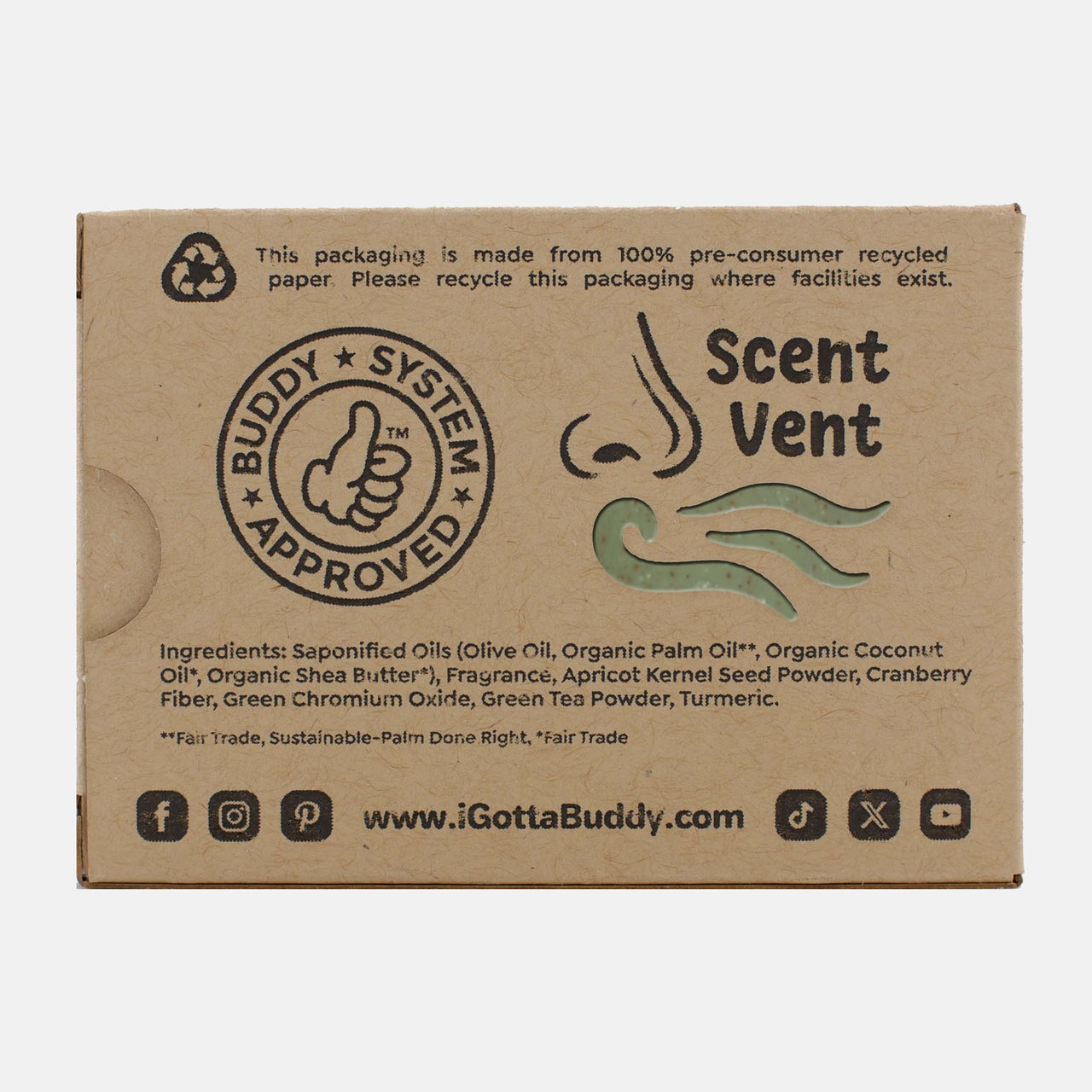 I gotta buddy who rinses clean with Matcha Magic - Bar Soap