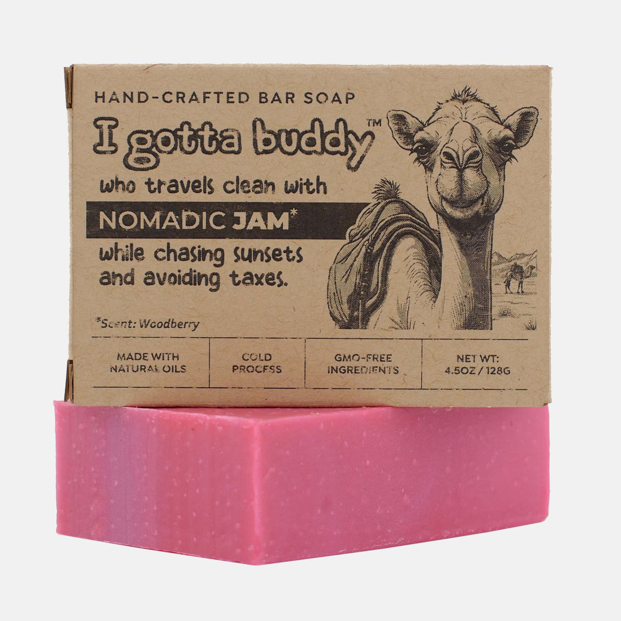 I gotta buddy who travels clean with Nomadic Jam - Bar Soap