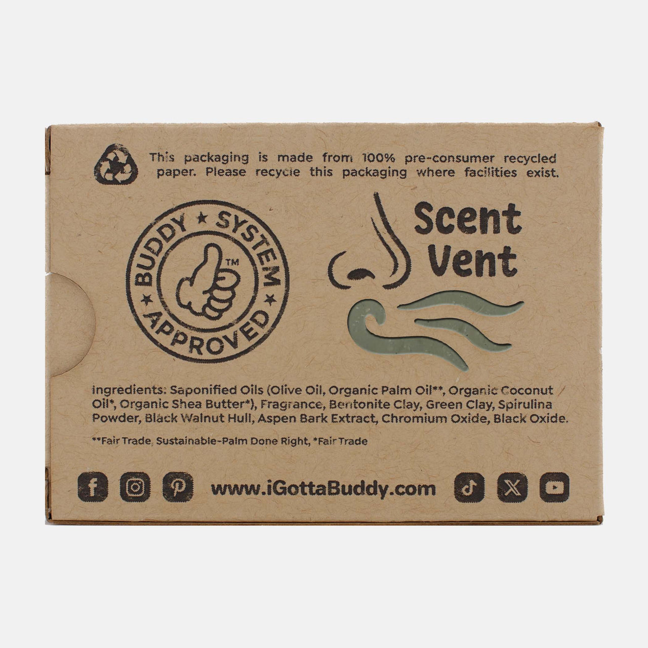 I gotta buddy who bathes trailside with Treeline Zest - Bar Soap